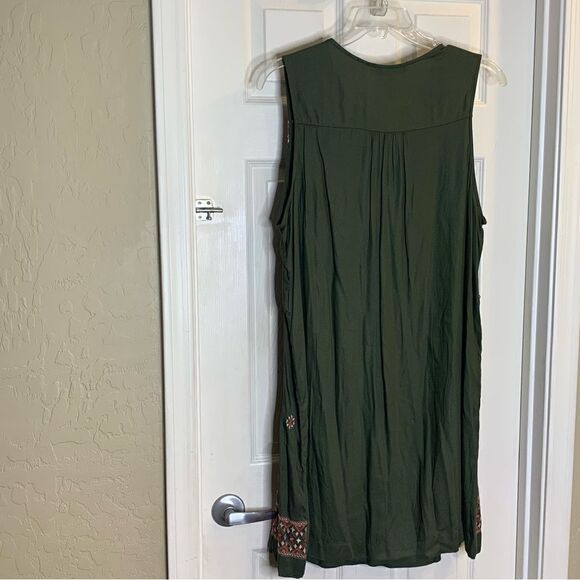 Fourteenth Place Sleeveless Tank Dress Olive Color Size XXXL - Picture 2 of 8